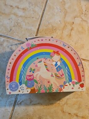 Kids Rainbow Unicorn Tea Set - Pink